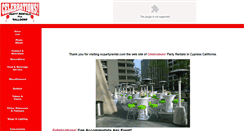 Desktop Screenshot of ocpartyrental.com